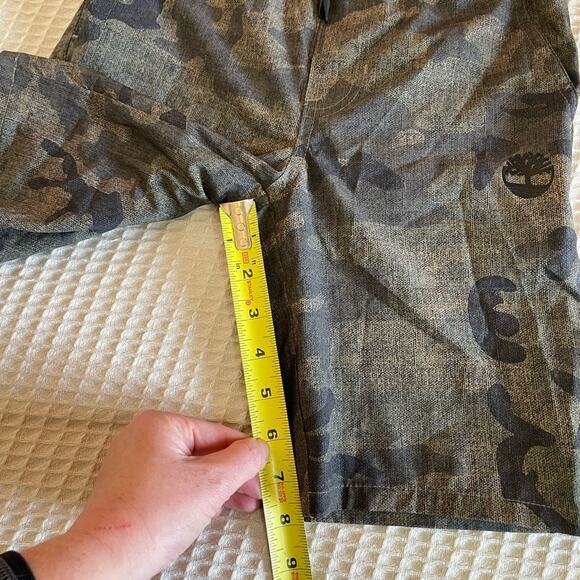 NWT Timberland Youth Camo Play Shorts W/ Drawstring Elastic Waist Size S (8) - Picture 7 of 8